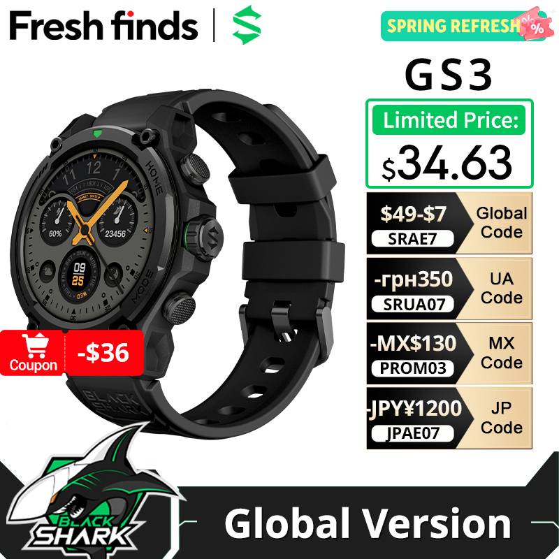 Smartwatch Faces - [Мировая премьера] Умные часы Blackshark GS3,