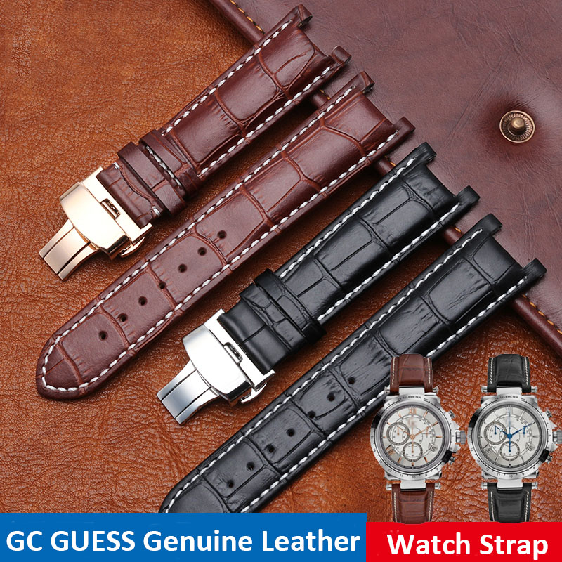 Smartwatch Guess - Кожаный ремешок для часов с зубцами