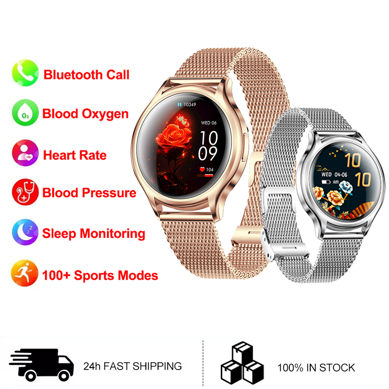 Smartwatch Faces - 1,27-дюймовые женские умные часы с Bluetooth-вызовом