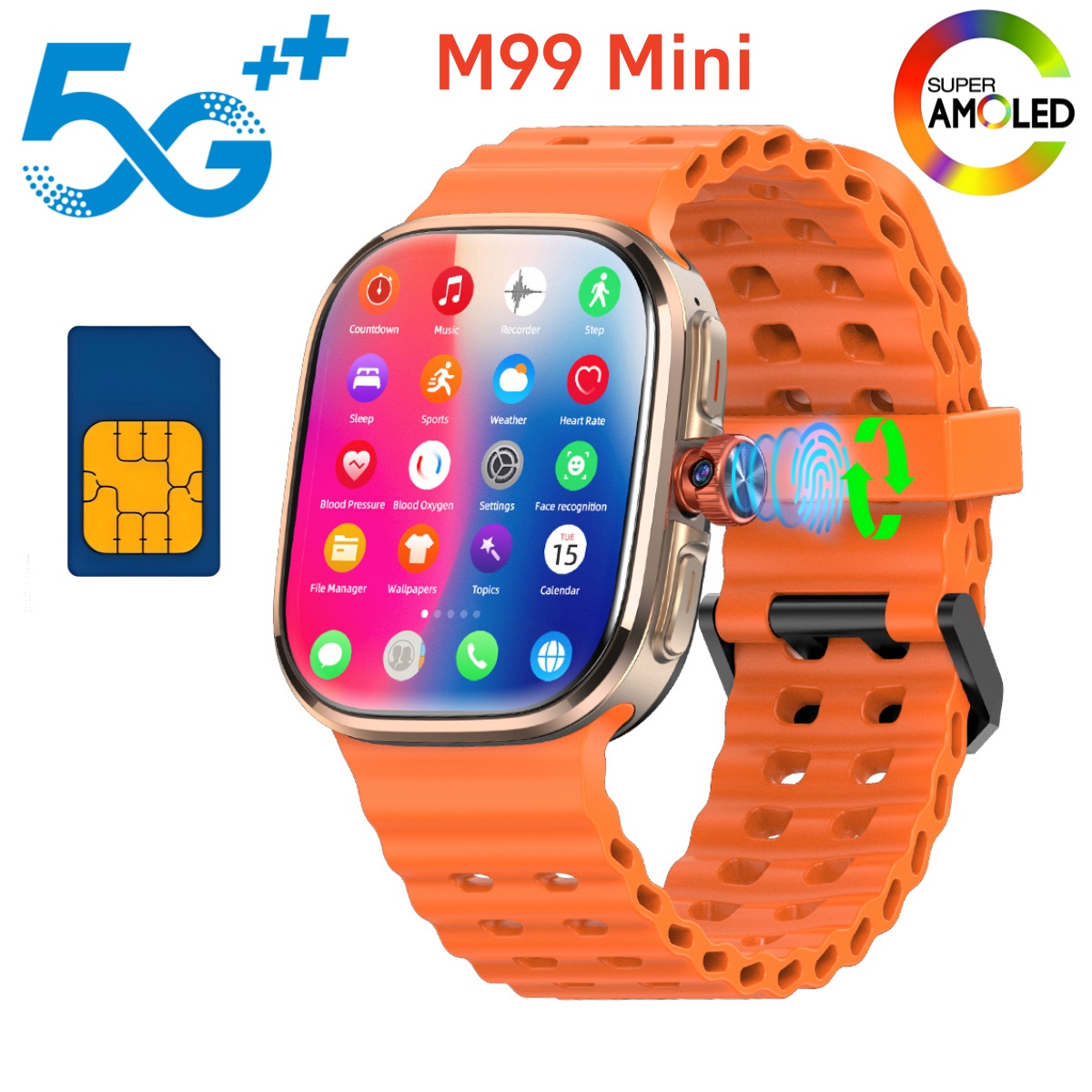 Мини-смарт-часы M99 с поддержк – обзор и цена Smartwatch Faces