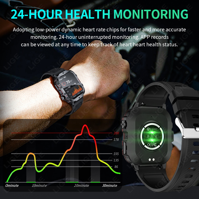 LIGE уличные умные часы для му – обзор и цена Smartwatch Faces
