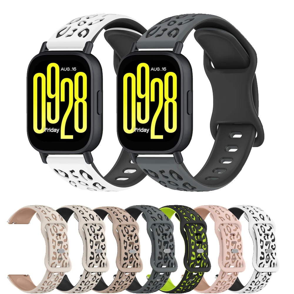 Силиконовый леопардовый ремешо – обзор и цена Xiaomi Smartwatch S3 Accessories